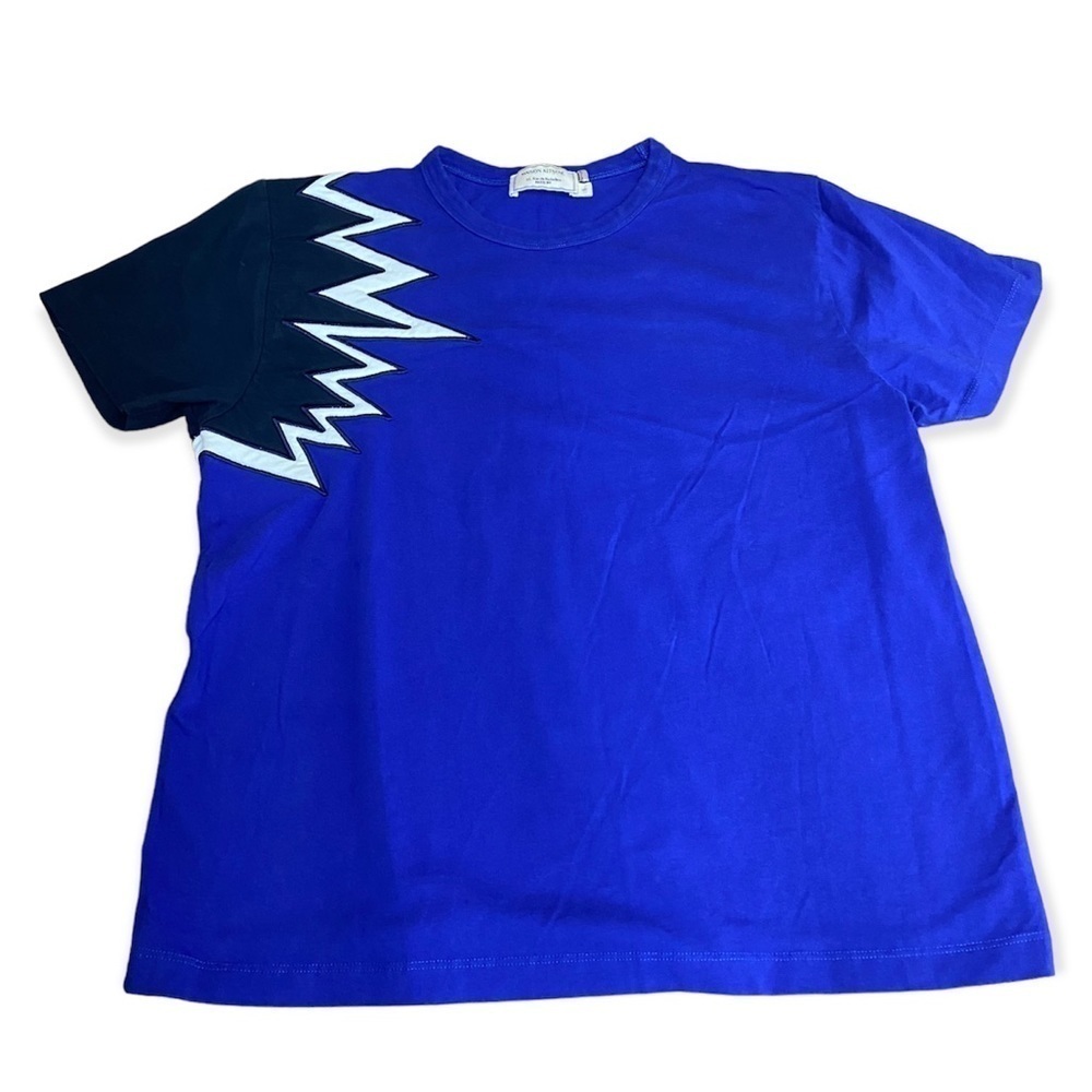 Maison Kitsuné Blue And Black T-Shirt Pop Art Size Small